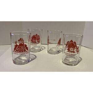 RED HOOK Brewery Tasting Glass BEER 3-1/2" Tall 3+‎ Ozs. Seattle WA Set Of 4